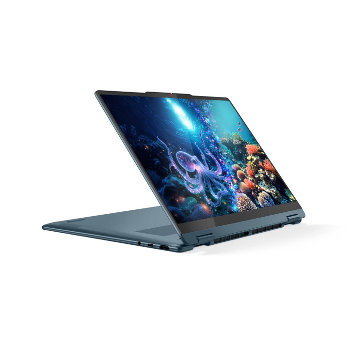 Лаптоп Lenovo Yoga 7 2-in-1 14AKP10, 14" 2.8K OLED 120Hz, AMD Ryzen AI 7 350, 24GB LPDDR5X, 1TB SSD, Windows 11 Home - 83JR0011B