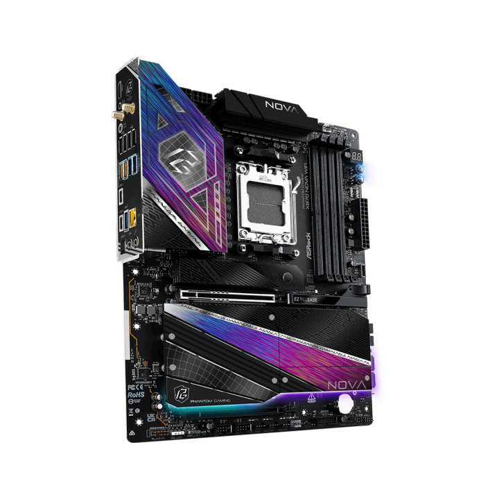 Дънна платка ASRock X870 Nova WiFi, AMD X870 Чипсет, DDR5 8400+ OC, PCIe 5.0 - 3
