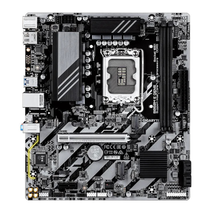 Дънна платка GIGABYTE B860M E GEN5, Intel B860 Chipset, LGA1851, DDR5 - 2