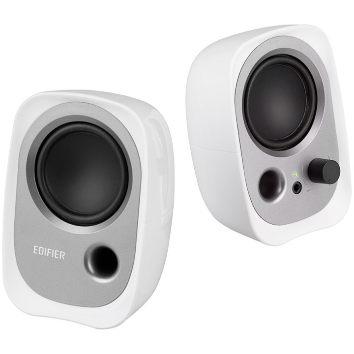 PC колонки Edifier R12U, 2.0 стерео, 4W RMS, USB захранване, бял - R12U-WH - 1