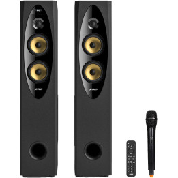 Озвучителна система FENDA T-60X PRO, 120W RMS (60W x2), Bluetooth 5.3/Optical/Coaxial/AUX/USB/Караоке - 1