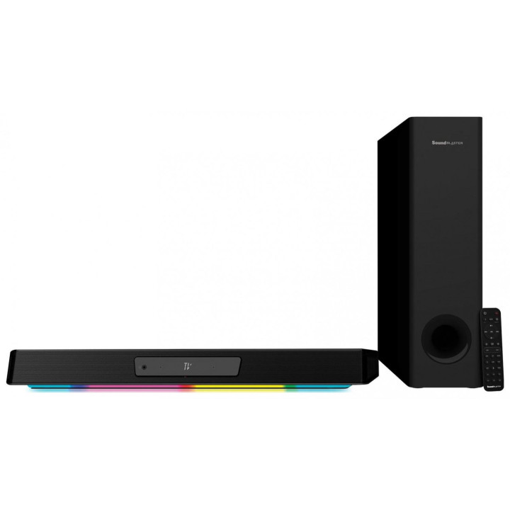 Звукова система Creative Katana V2X, 2.1 Soundbar, 252W RMS, Bluetooth 5.0, HDMI/USB-C/TOSLINK - CREAT-SPEAK-SBX-KATANA-V2 - 1