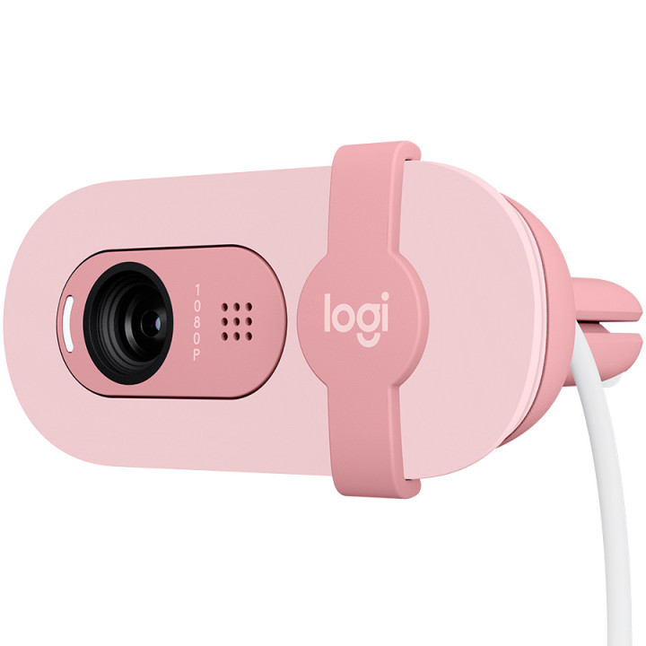 Уебкамера Logitech Brio 100, Full HD, Rose - 960-001623 - 4