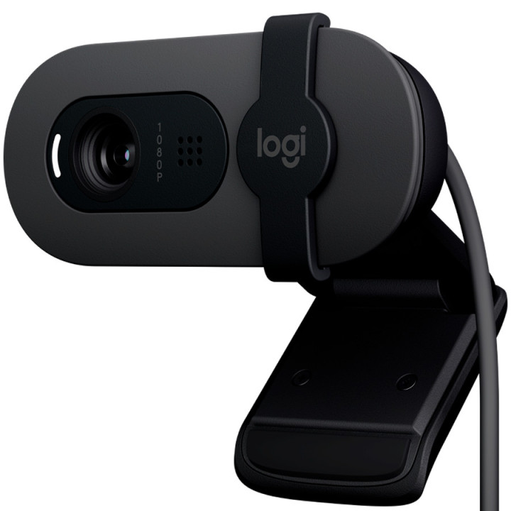 Уебкамера Logitech Brio 100, Full HD, Graphite - 960-001585 - 3