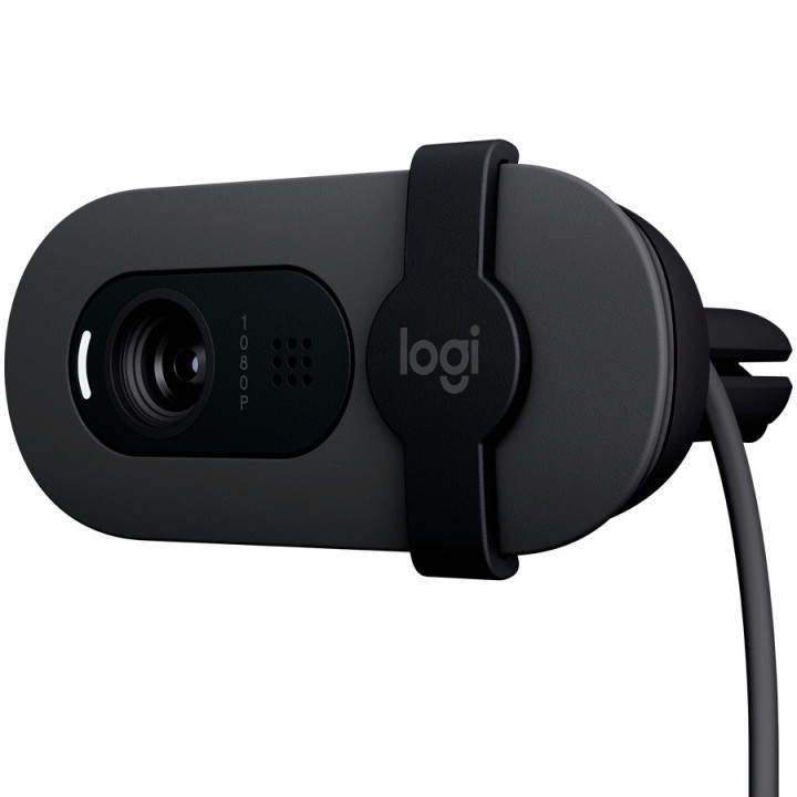 Уебкамера Logitech Brio 100, Full HD, Graphite - 960-001585 - 4