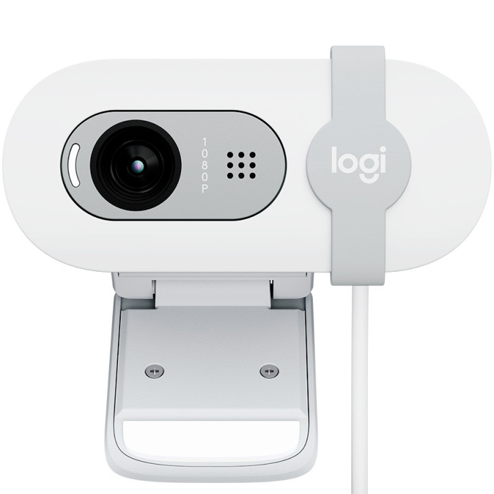 Уеб камера Logitech Brio 100, Full HD, бяла - 960-001617 - 2