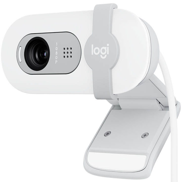 Уеб камера Logitech Brio 100, Full HD, бяла - 960-001617 - 3