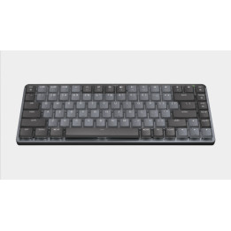 Bluetooth механична нископрофилна геймърска клавиатура Logitech MX Mechanical Mini, Graphite, Tactile - 920-010780 - 1