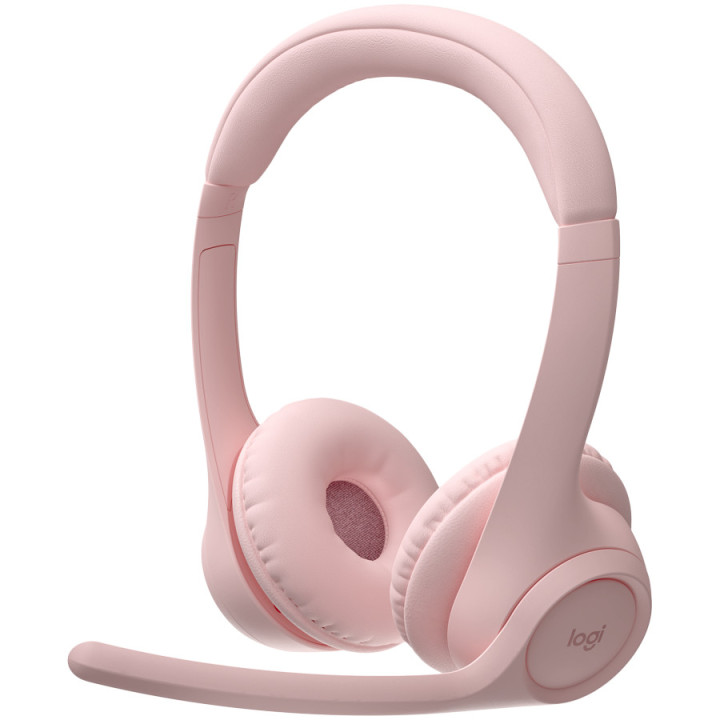 Bluetooth слушалки Logitech Zone 300, Rose - 981-001412 - 1