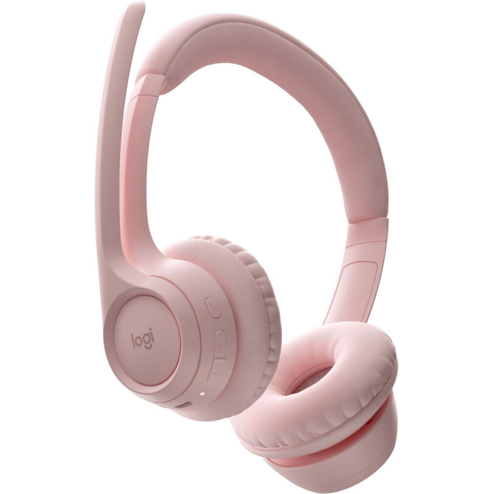Bluetooth слушалки Logitech Zone 300, Rose - 981-001412 - 4