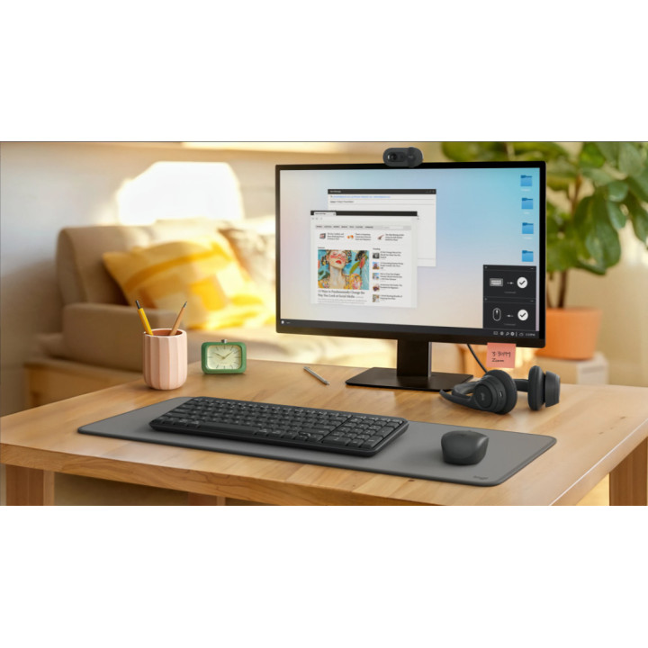 Безжична геймърска мишка и клавиатура Logitech MK250, Graphite, Bluetooth 2.4GHz - 920-013519 - 2