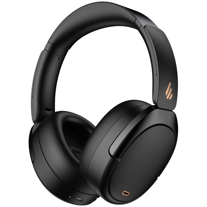 Безжични слушалки Edifier WH950NB, 40mm динамични драйвери, Bluetooth 5.3, ANC, Hi-Res Audio, до 80ч батерия, USB-C, черни - WH9