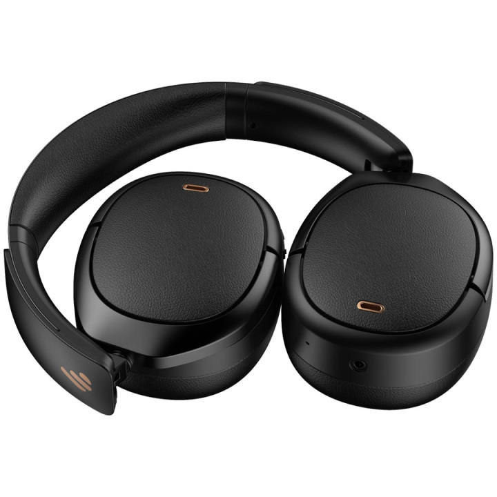 Безжични слушалки Edifier WH950NB, 40mm динамични драйвери, Bluetooth 5.3, ANC, Hi-Res Audio, до 80ч батерия, USB-C, черни - WH9