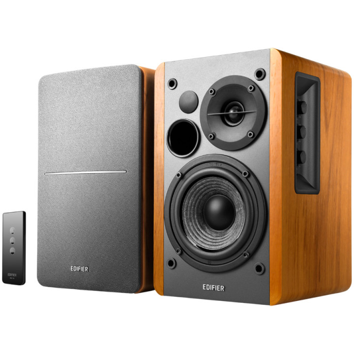 PC колонки Edifier R1280T, 2.0 Стерео, 42W RMS, 52Hz-20kHz, RCA Вход, Кафяв - R1280T-BR - 1