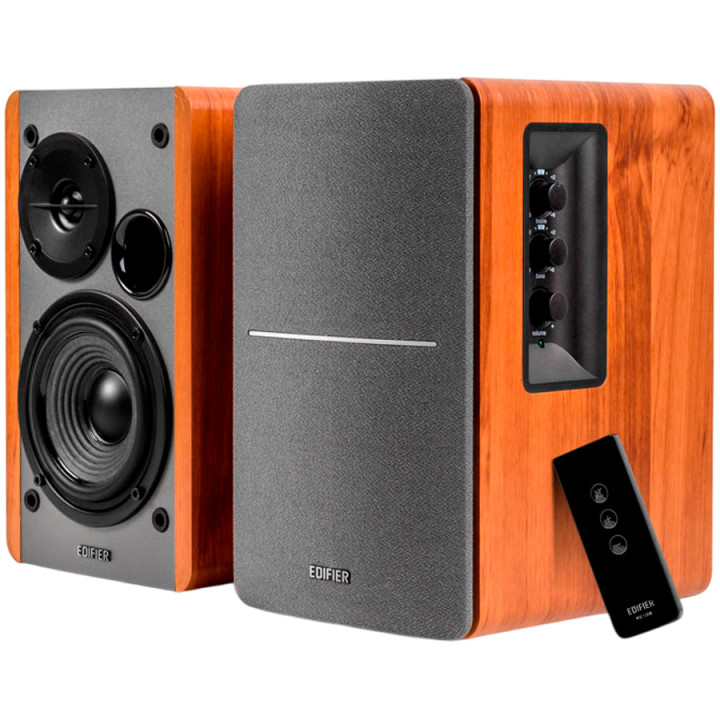 PC колонки Edifier R1280T, 2.0 Стерео, 42W RMS, 52Hz-20kHz, RCA Вход, Кафяв - R1280T-BR - 2