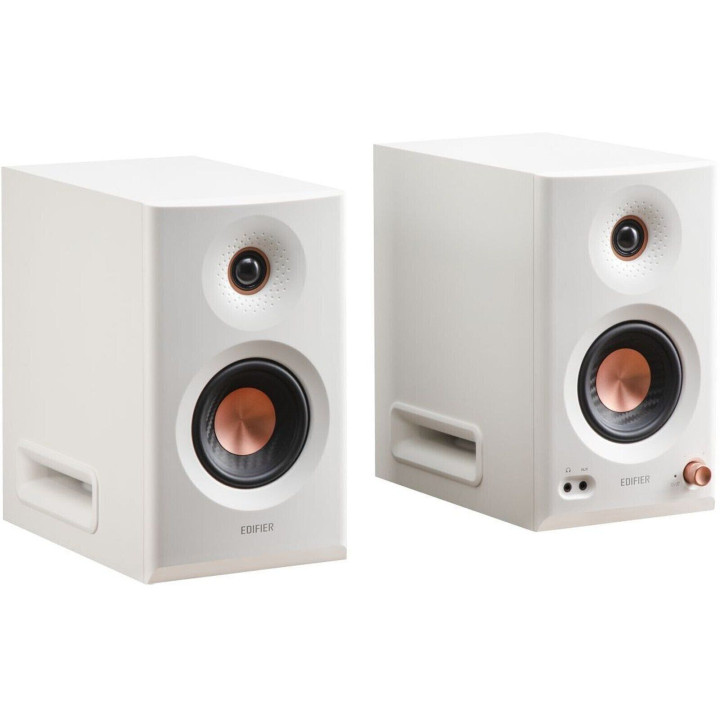 PC колони Edifier MR5, 110W RMS, Bluetooth 6.0, XLR/RCA/AUX, Hi-Res Audio - MR5-WH - 1