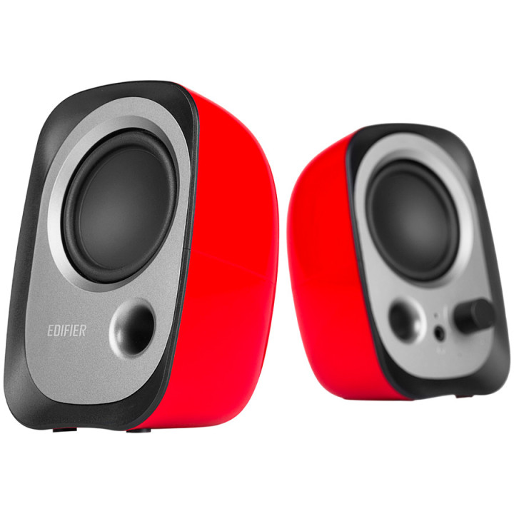 PC колонки Edifier R12U, 2.0 стерео, 4W RMS, USB/AUX, червени - R12U-RE - 2