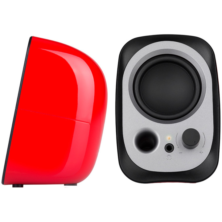 PC колонки Edifier R12U, 2.0 стерео, 4W RMS, USB/AUX, червени - R12U-RE - 3