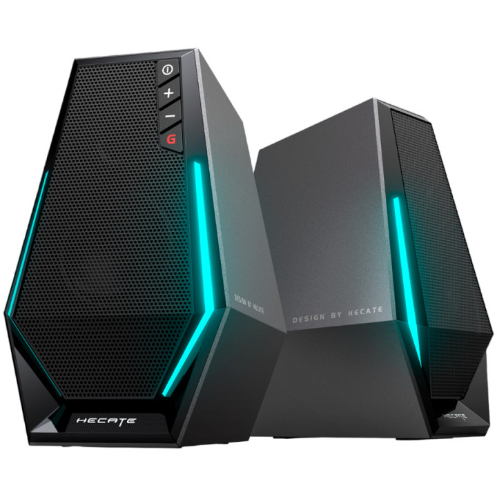 Стерео тромба Edifier G1500, Bluetooth 5.3, USB, AUX, 5W RMS, RGB подсветка, черна - G1500-BL - 3
