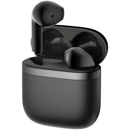 Слушалки EDIFIER W200T, Bluetooth 5.1, IP54, 22H батерия, USB-C, черни - W200T-BL - 1