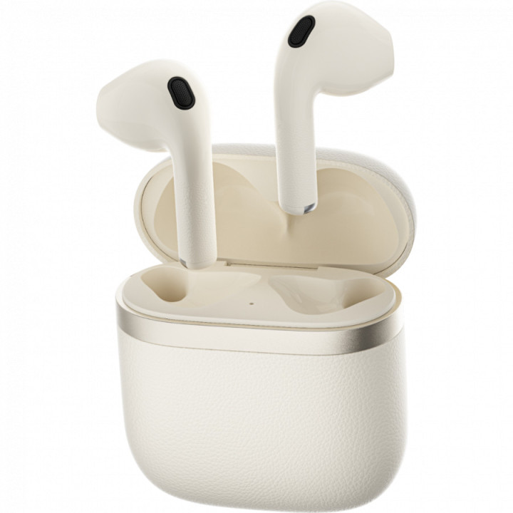 Слушалки Edifier W200Ts, Bluetooth 5.1, IP54, Up to 22H Battery, USB-C, Ivory - W200T-IV - 2