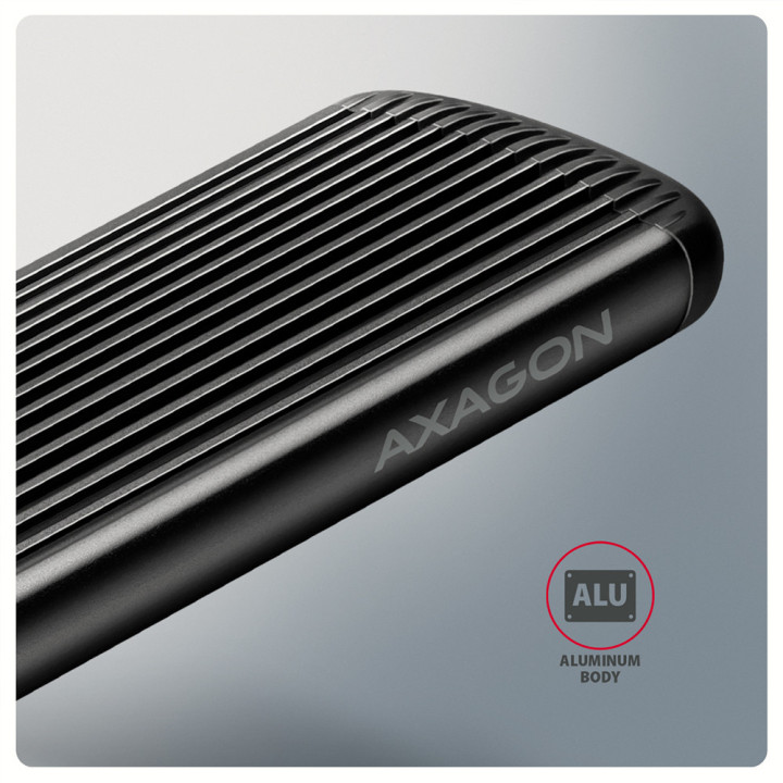 Кутия за външен диск AXAGON EEM2-SC, USB-C 3.2 Gen 2, M.2 NVMe SSD 30-80mm - 7