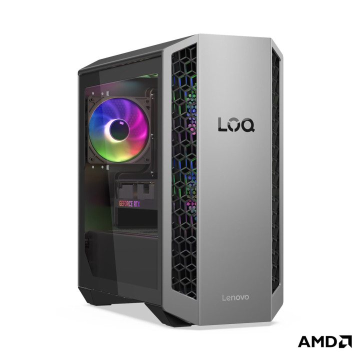 Геймърски компютър LENOVO LOQ Tower 26ADR10, AMD Ryzen 7 8745HX, NVIDIA GeForce RTX 5050 8GB, 16GB DDR5, 1TB SSD, Without OS - 9