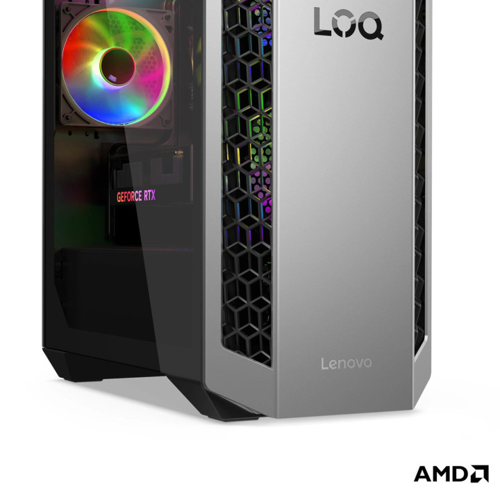 Геймърски компютър LENOVO LOQ Tower 26ADR10, AMD Ryzen 7 8745HX, NVIDIA GeForce RTX 5050 8GB, 16GB DDR5, 1TB SSD, Without OS - 9
