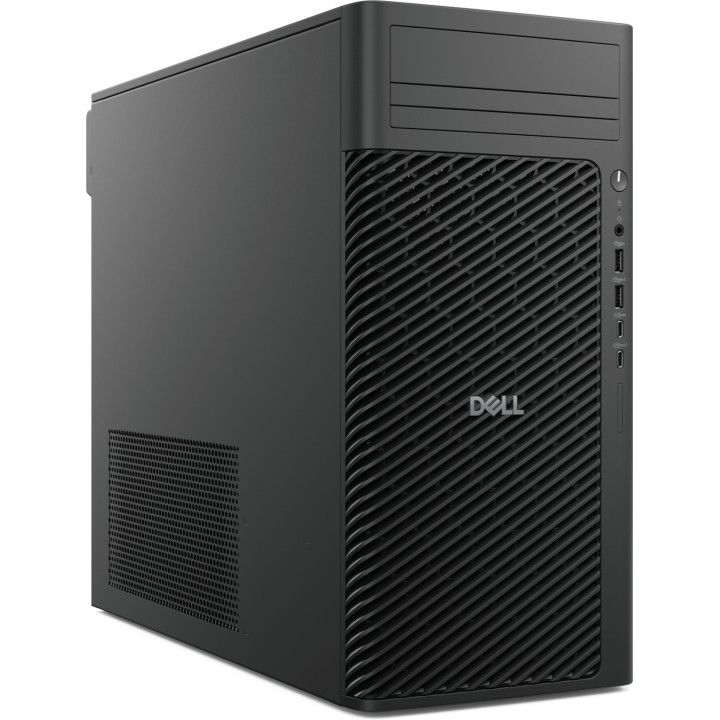 Компютър Dell Pro Max Tower T2 FCT2250, Intel Core Ultra 7 265 (20C/20T), RTX 2000, 16GB DDR5, 256GB SSD + 2TB HDD, Windows 11 P