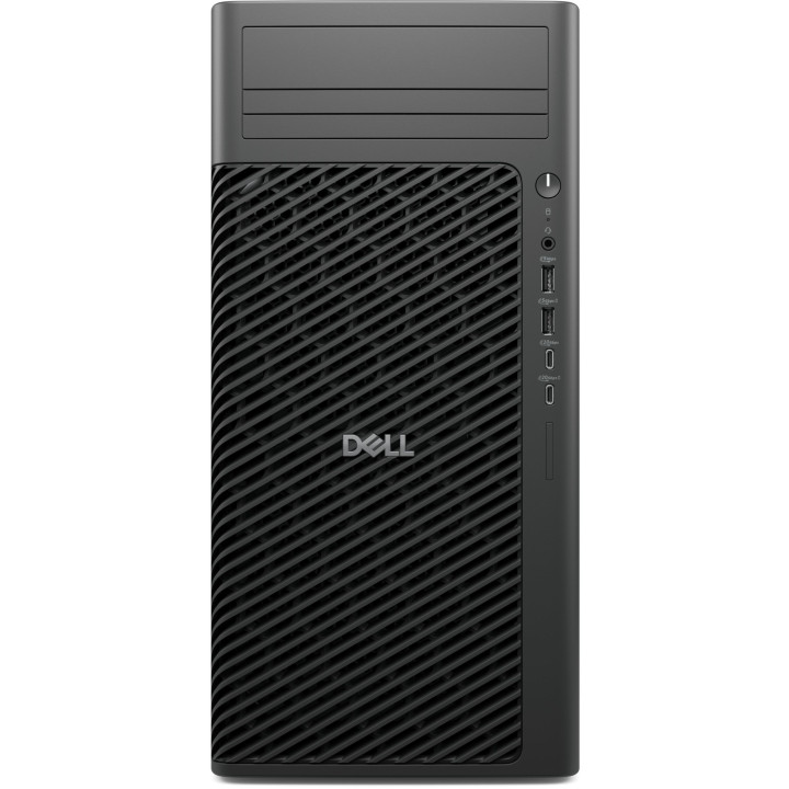 Компютър Dell Pro Max Tower T2 FCT2250, Intel Core Ultra 7 265 (20C/20T), RTX 2000, 16GB DDR5, 256GB SSD + 2TB HDD, Windows 11 P