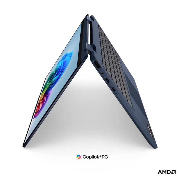 Лаптоп Lenovo IdeaPad 5 2 in 1 14AGP11, 14" WUXGA IPS Touch, AMD Ryzen AI 7 445, 32GB DDR5-5600, 1TB SSD, Windows 11 Home - 83UH