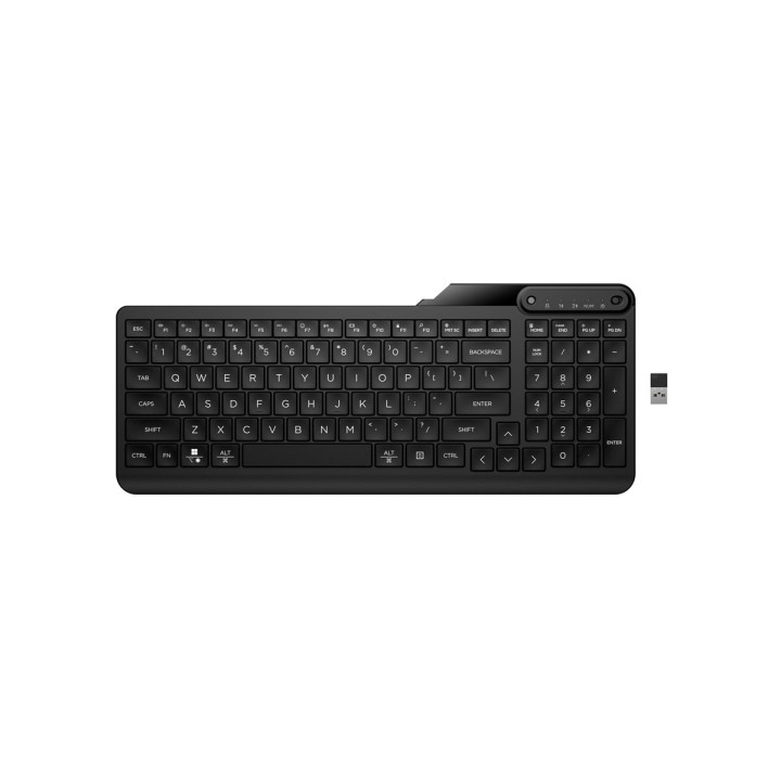 Bluetooth нископрофилна клавиатура HP 475 Dual-Mode, Dual-mode 2.4 GHz/Bluetooth 5.3, БДС кирилица- 7N7B9AA - 1