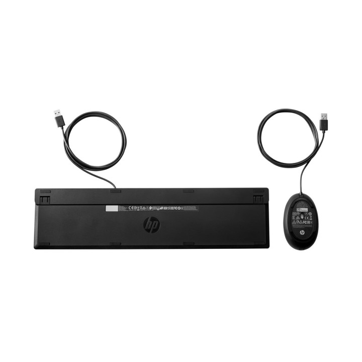 Комбиниран комплект HP 320MK, клавиатура и мишка, USB, черен - 9SR36UT - 2