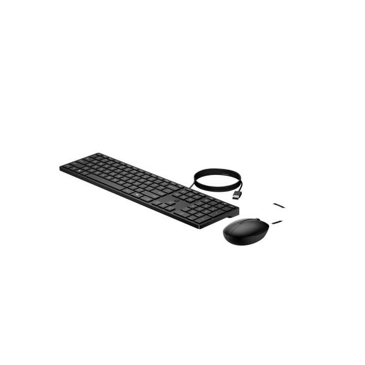 Комбиниран комплект HP 320MK, клавиатура и мишка, USB, черен - 9SR36UT - 3