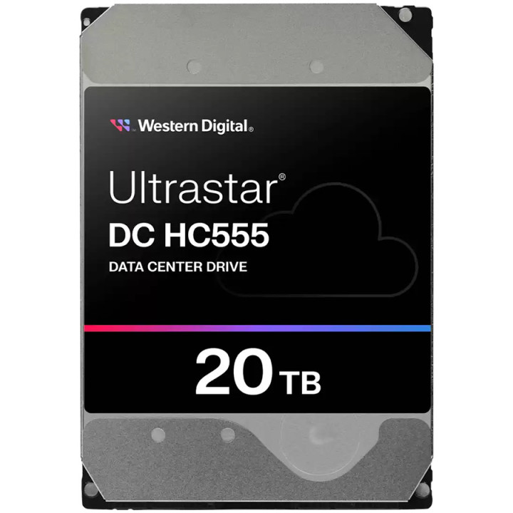 HDD сървър Western Digital Ultrastar DC HC555, 3.5" 20TB SATA III 7200RPM - 0B48724 - 1