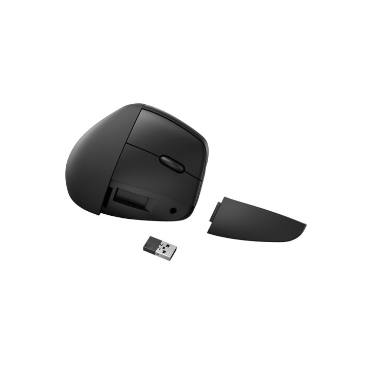 Безжична мишка HP 925 Ergo VRTCL, вертикална, 4000 DPI, 6 бутона, Bluetooth 5.3 / 2.4 GHz - 6H1A5AA - 6
