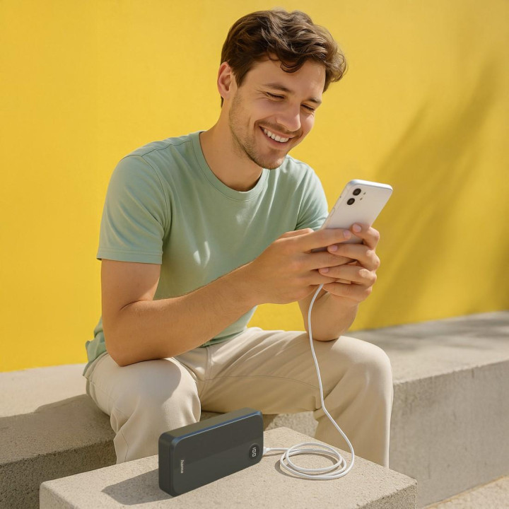 Външна батерия HAMA, 20000 mAh USB-C - HAMA-201755 - 2