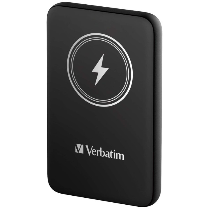 Външна батерия Verbatim MCP-10BK, 10000 mAh, USB-C PD 20W, Магнитно безжично зареждане 15W - 32245 - 2