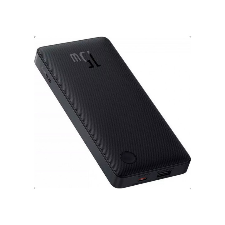 Външна батерия Baseus Airpow Lite, 10000mAh, 15W, 2x USB-C, 1x USB - P10067500123-00 - 2