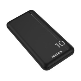 Външна батерия Philips 10000mAh, 2x USB-A и USB-C, черен - DLP1810CB/00 - 1