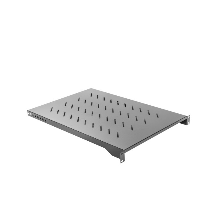 Тава за сървър Lanberg 19" 1U, 483x750mm, 25kg товароносимост, черен - AK-1010-B - 1