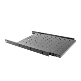 Тава за сървърен шкаф Lanberg, 19" 1U 465x750mm 60kg товароносимост черен - AK-1011-B - 1