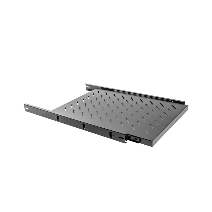 Тава за сървърен шкаф Lanberg, 19" 1U 465x750mm 60kg товароносимост черен - AK-1011-B - 1