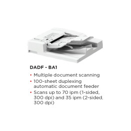 Автоматичен подаващ DADF Canon DADF-BA1, до 100 листа, A3-A5, 70 ipm - 3813C001AA - 1