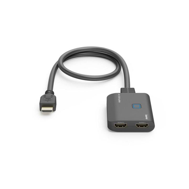 Адаптер сплетер HAMA, HDMI мъжко към 2x HDMI женско, черен - HAMA-205284 - 3
