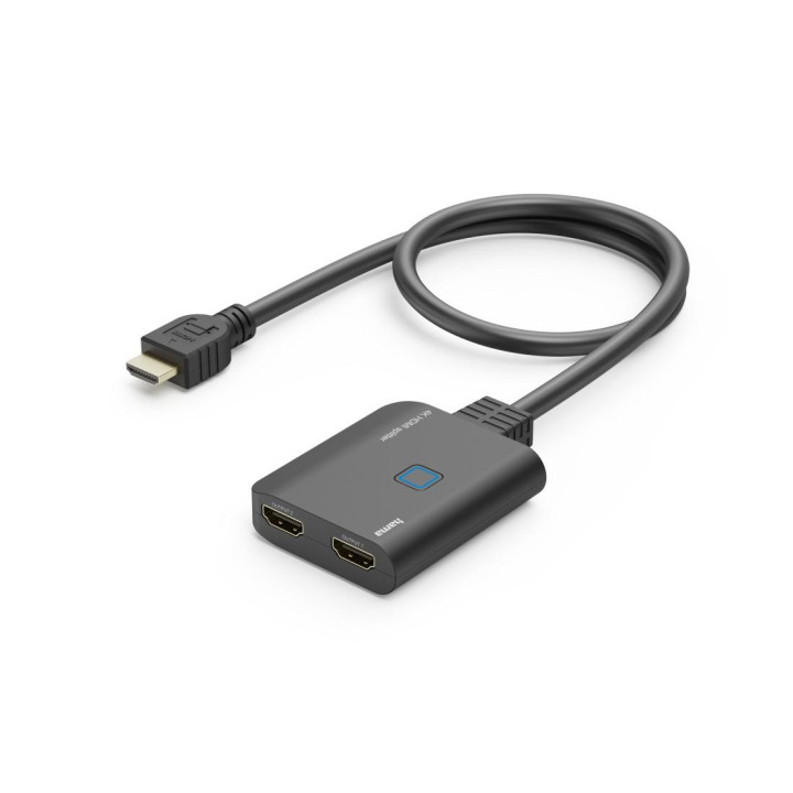 Адаптер сплетер HAMA, HDMI мъжко към 2x HDMI женско, черен - HAMA-205284 - 4