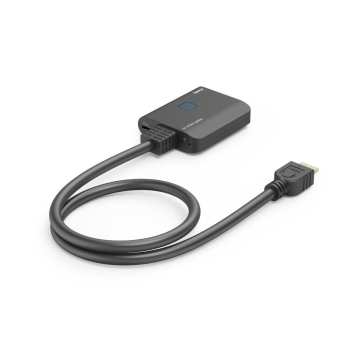Адаптер сплетер HAMA, HDMI мъжко към 2x HDMI женско, черен - HAMA-205284 - 5