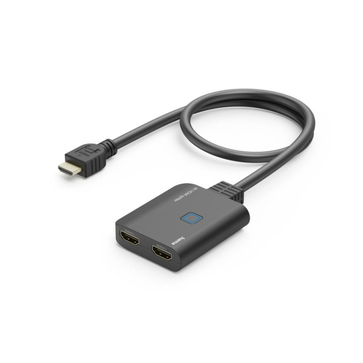 Адаптер сплетер HAMA, HDMI мъжко към 2x HDMI женско, черен - HAMA-205284 - 9