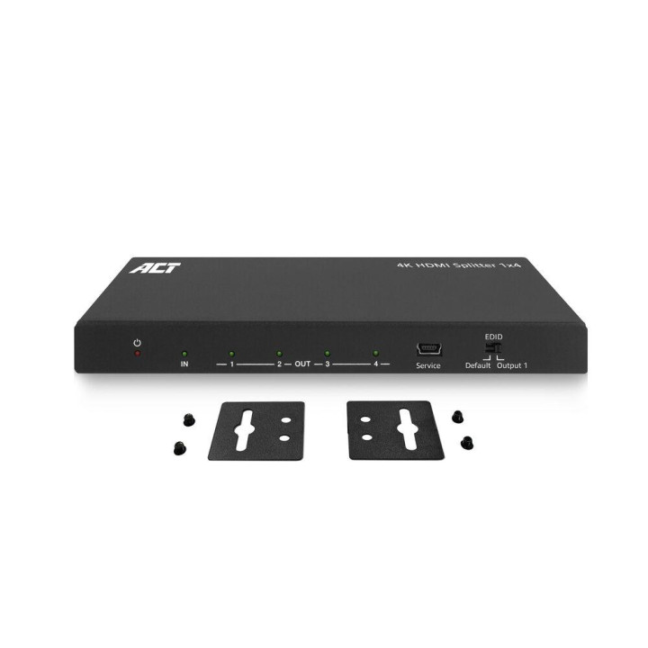 HDMI сплитер ACT AC7832, 1 вход 4 изхода, 4K (3840x2160), 10.2 Gbit/s - AC7832 - 8