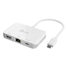 USB-C адаптер j5create JCA351, 4K HDMI+LAN Gigabit + Type C - JCA351 - 1